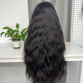 Vietnamese Raw Custom Closure Transparent Wig #1B 2x6 4x4 5x5